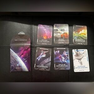 Walt Disney World Epcot Space 220 Trading Card Set -Rare Centauri Space Station